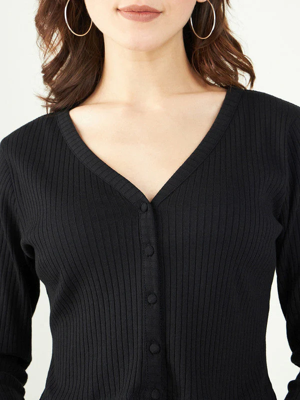 Women V Neck Top with Trouser - Image 5