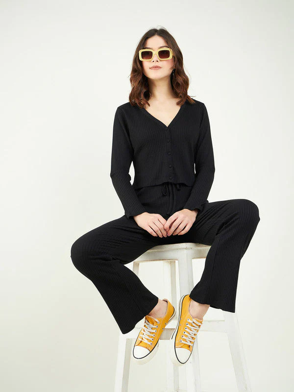 Women V Neck Top with Trouser - Image 6