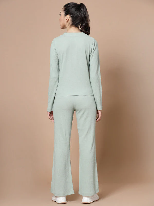 Women V Neck Top with Trouser - Image 2