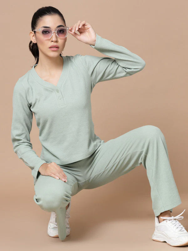 Women V Neck Top with Trouser - Image 4