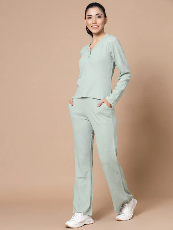 Women V Neck Top with Trouser - Image 5