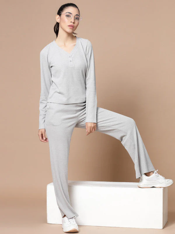 Women V Neck Top with Trouser - Image 6