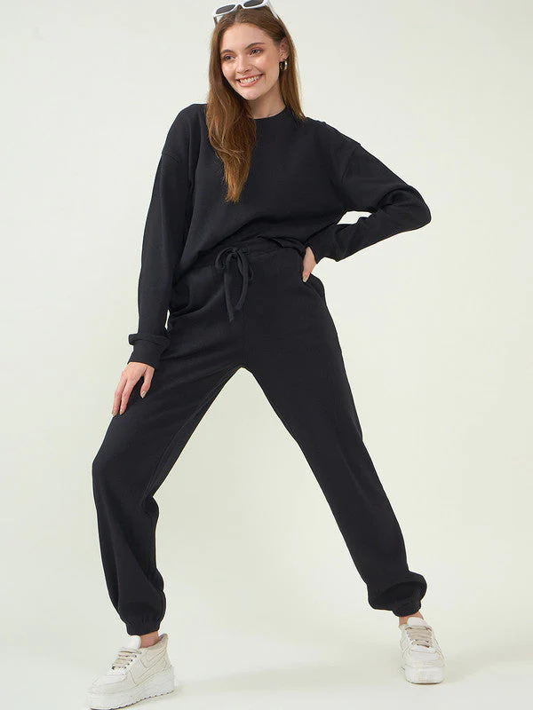 Women Black Odour Free  Co Ord Set - Image 3