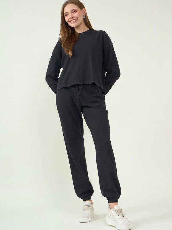 Women Black Odour Free  Co Ord Set - Image 6