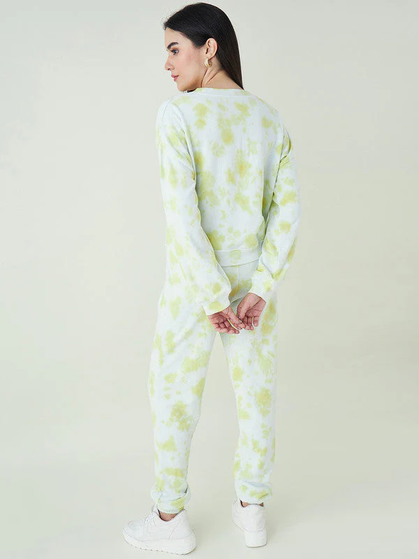 Women Tie & Dye Sweatshirt Co-ords - Image 3