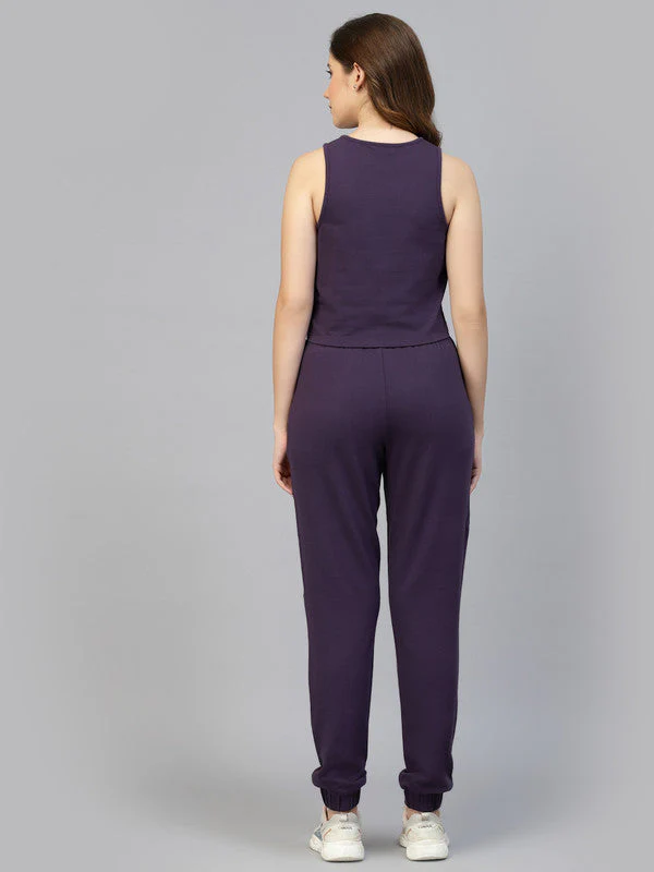 Women Cut Sleeve Top & Joggers Set - Image 6