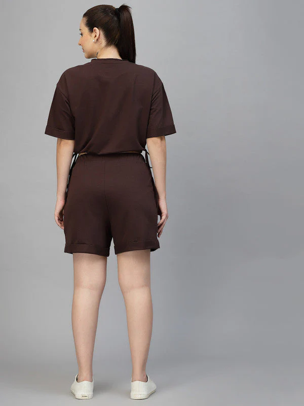 Women Shorts & T-shirt Co-ord Set - Image 6
