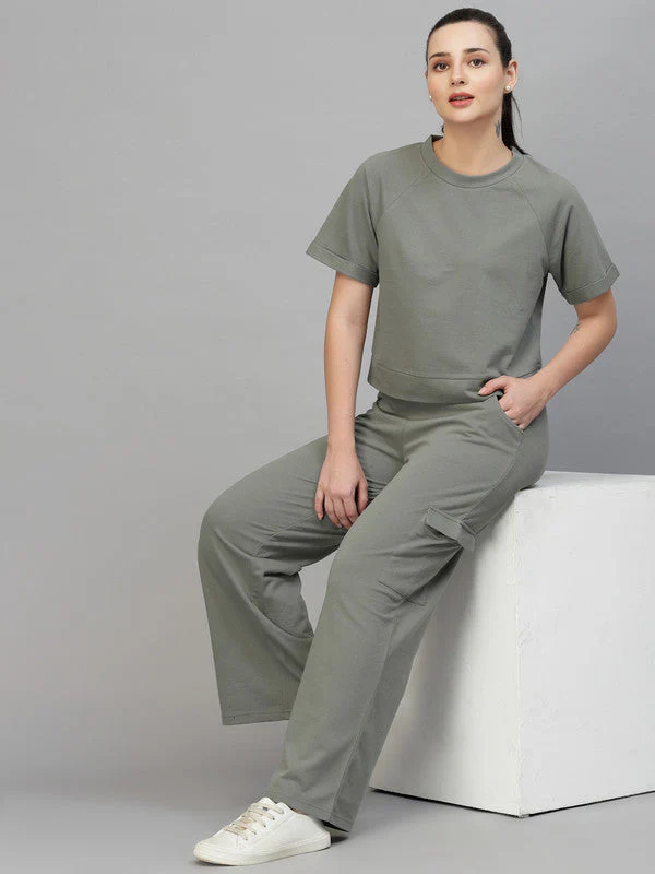 Women T-shirt & Track Pants Co-ord Set - Image 4