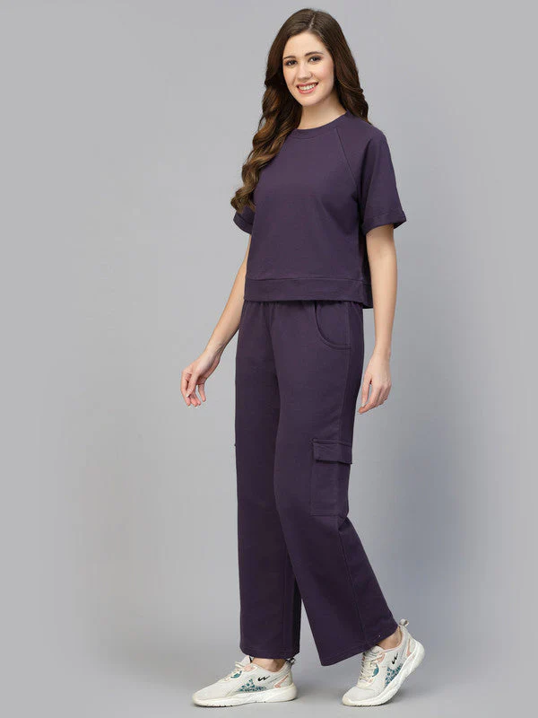 Women T-shirt & Track Pants Co-ord Set - Image 2