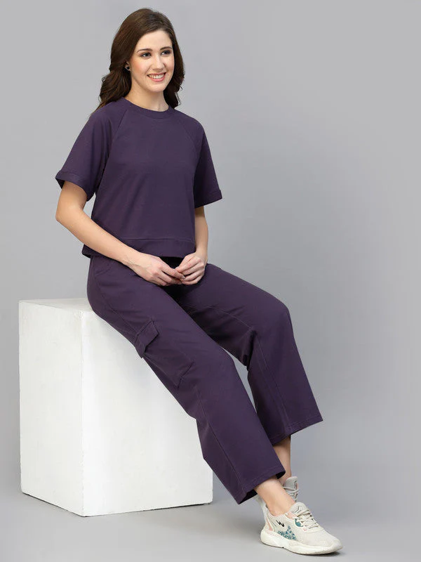 Women T-shirt & Track Pants Co-ord Set - Image 4