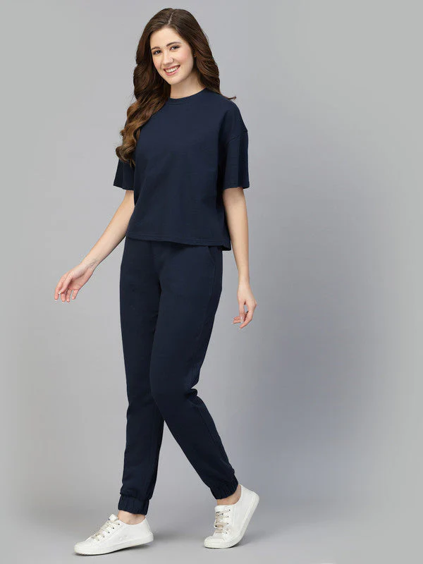 Women Drop Shoulder Relaxed fit Co-ord Set - Image 4