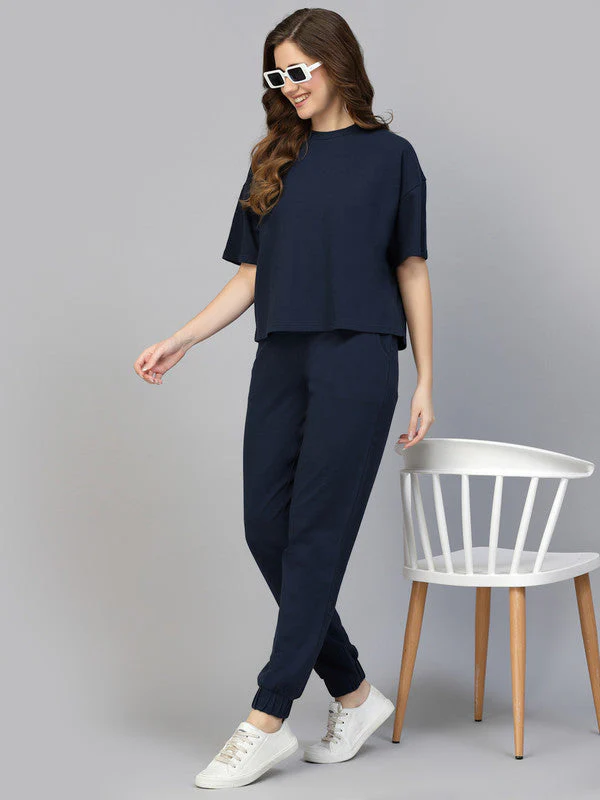 Women Drop Shoulder Relaxed fit Co-ord Set - Image 5