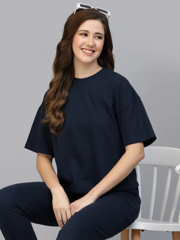 Women Drop Shoulder Relaxed fit Co-ord Set - Image 6