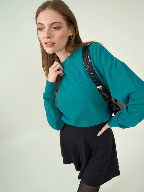 Women Green Odor-Free Sweatshirt - Image 6