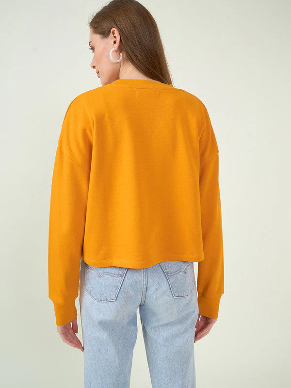 Women Orange Odor-Free Sweatshirt - Image 2