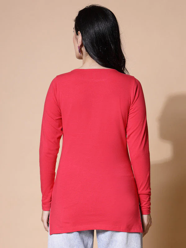 Women Magenta Odour Free  T-shirts - Image 2