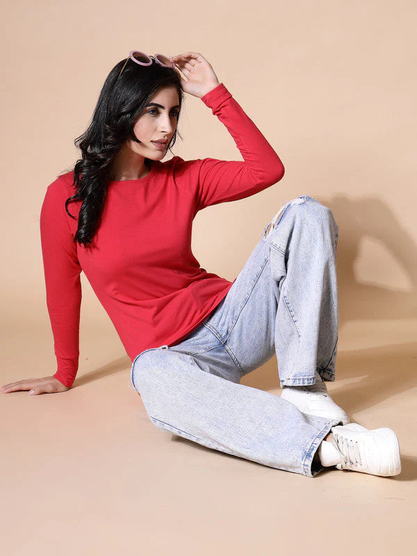 Women Magenta Odour Free  T-shirts - Image 5