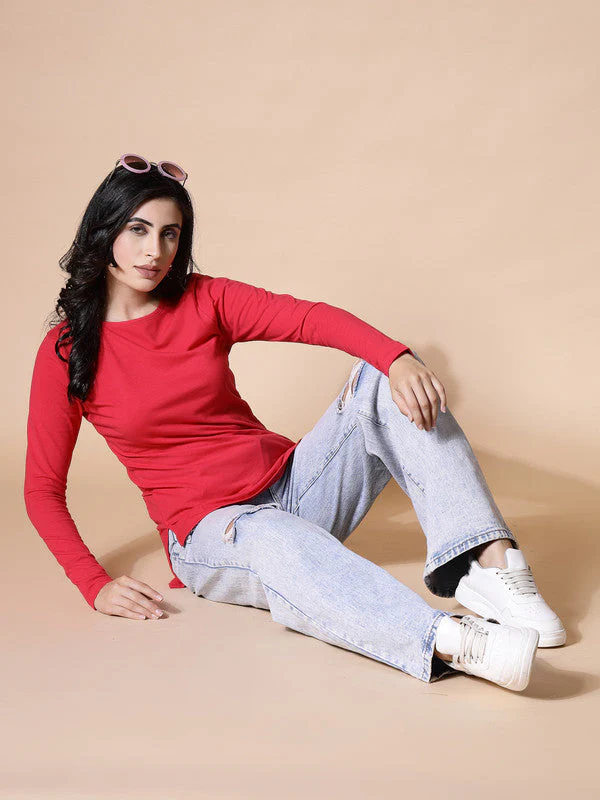 Women Magenta Odour Free  T-shirts - Image 6