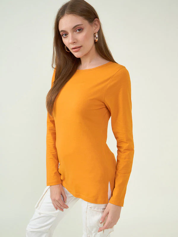 Women Orange Odour Free  T-shirts - Image 3