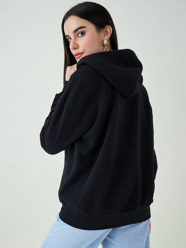 Women Black Odor-Free Sweatshirts - Image 2