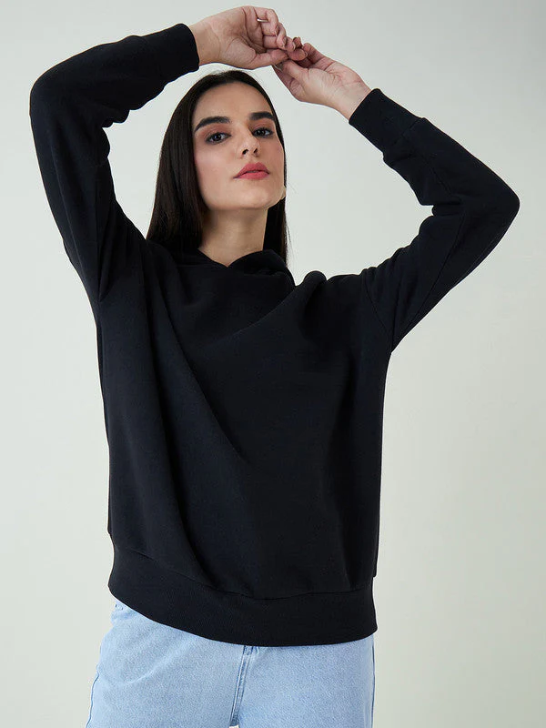 Women Black Odor-Free Sweatshirts - Image 3