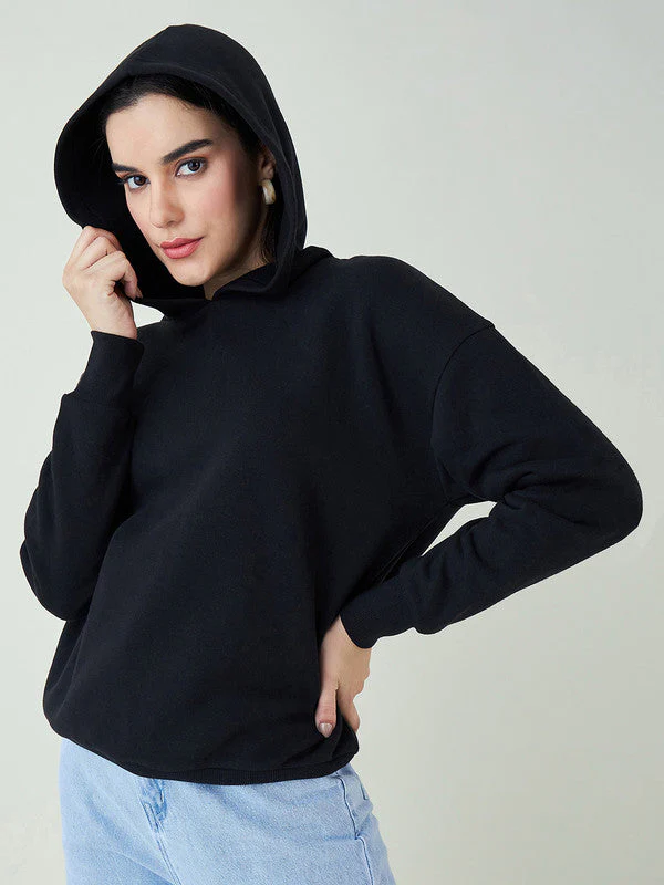 Women Black Odor-Free Sweatshirts - Image 4