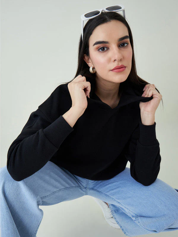 Women Black Odor-Free Sweatshirts - Image 6