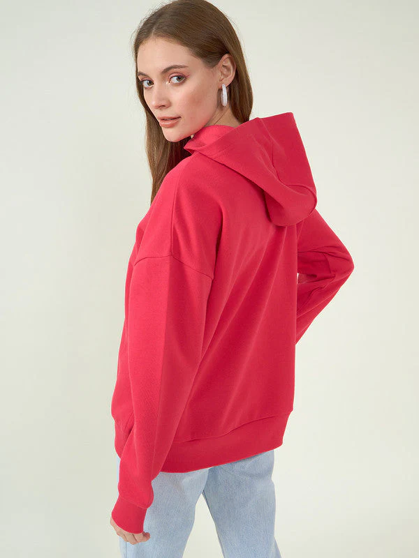 Women Magenta Odor-Free Sweatshirts - Image 2