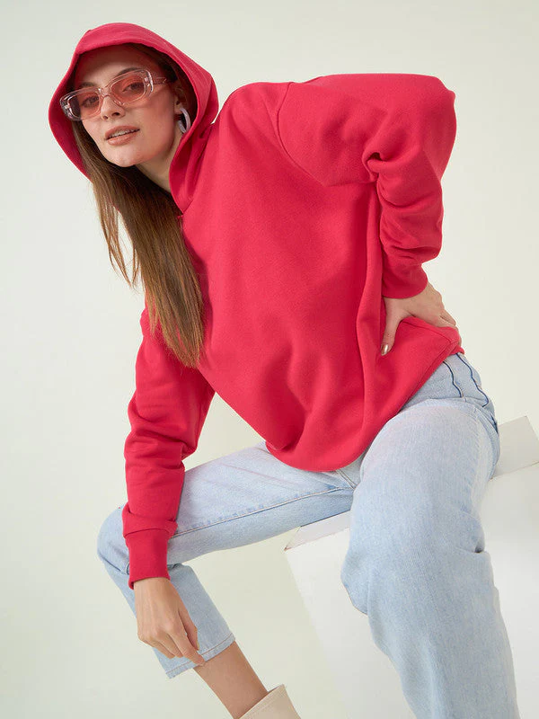 Women Magenta Odor-Free Sweatshirts - Image 6