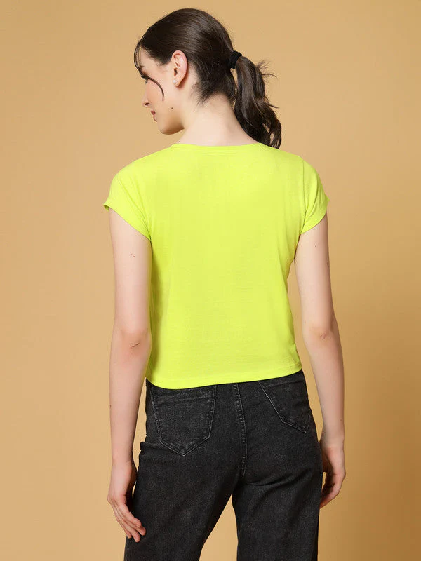 Women Green Odour Free Regular Fit T-shirts - Image 4