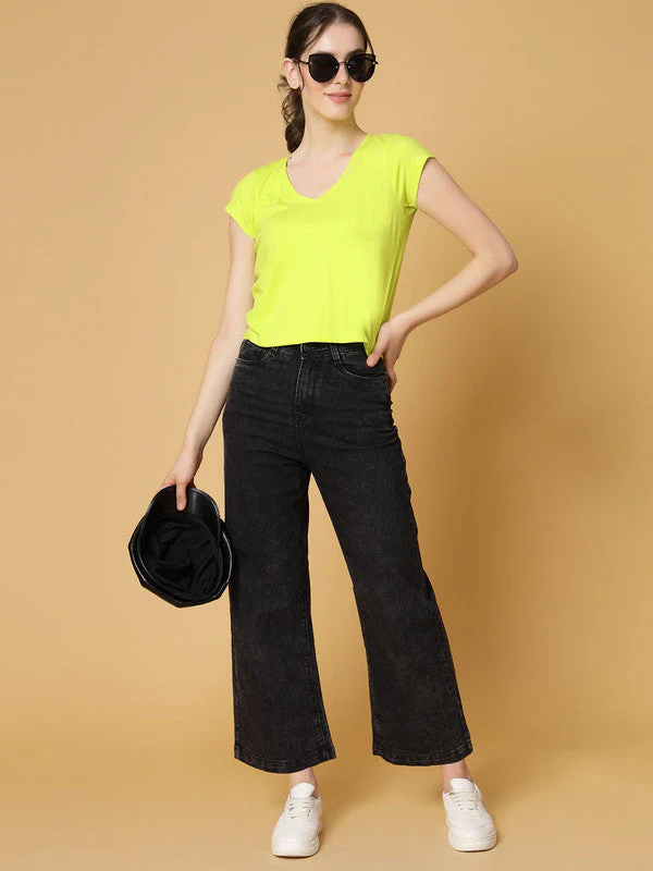 Women Green Odour Free Regular Fit T-shirts - Image 5