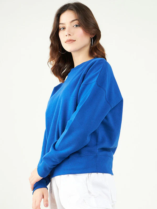 Women Blue Odor-Free Sweatshirt - Image 3