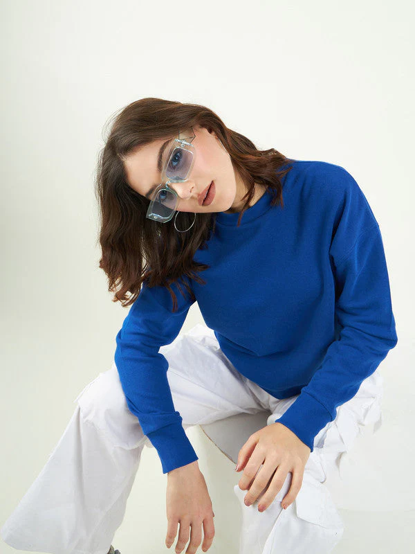 Women Blue Odor-Free Sweatshirt - Image 6