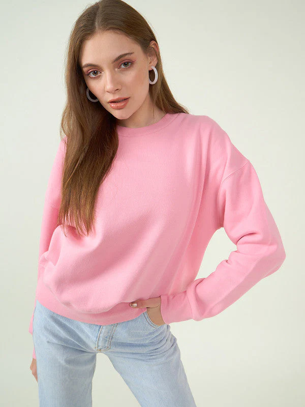 Women Pink Odor-Free Sweatshirt