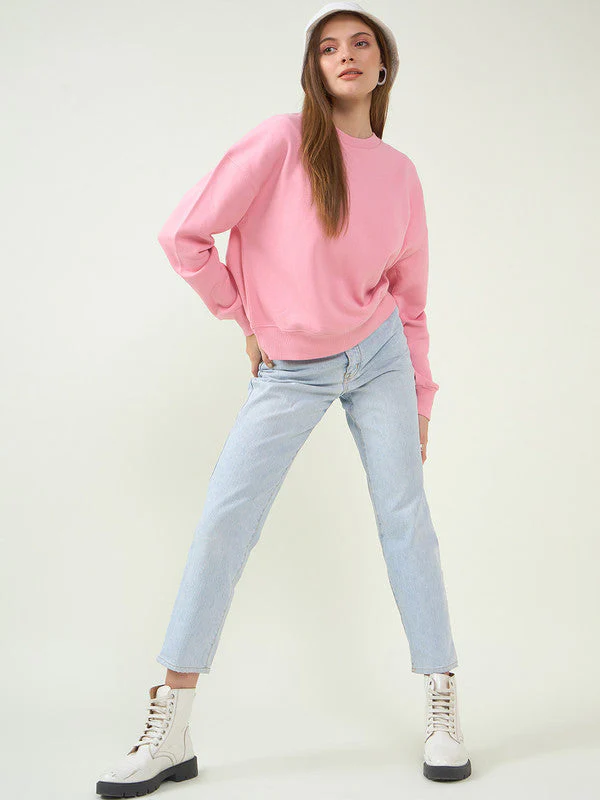 Women Pink Odor-Free Sweatshirt - Image 5