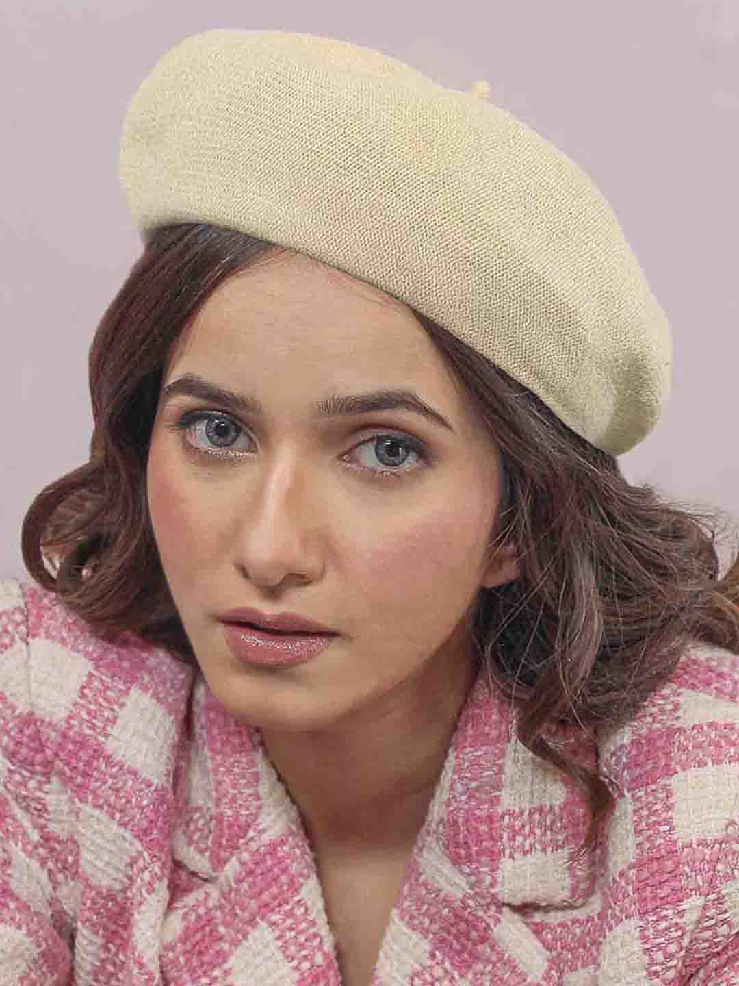 Off-white Wool Beret - Image 2