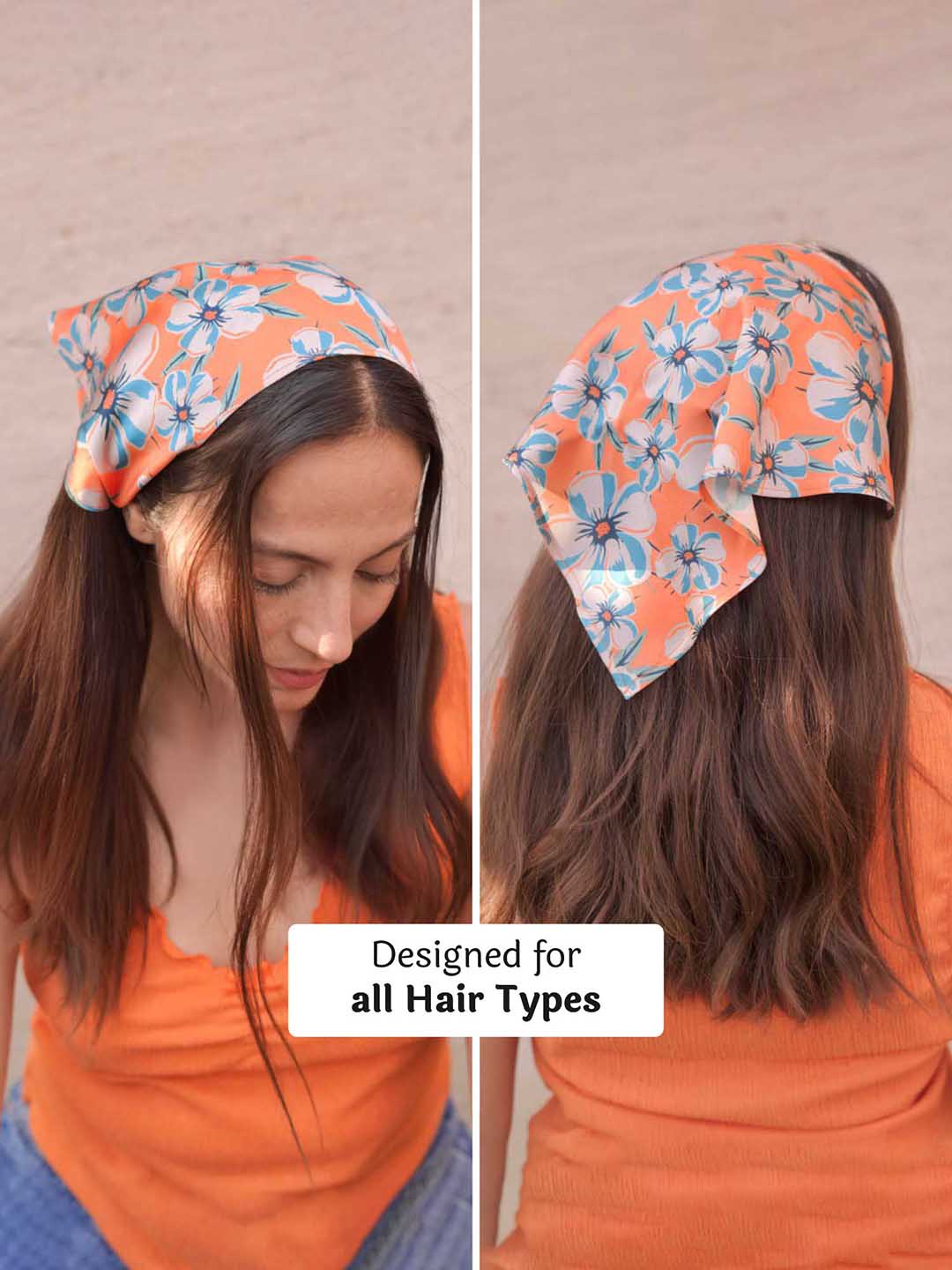 Orange Blossom Headscarf - Image 3