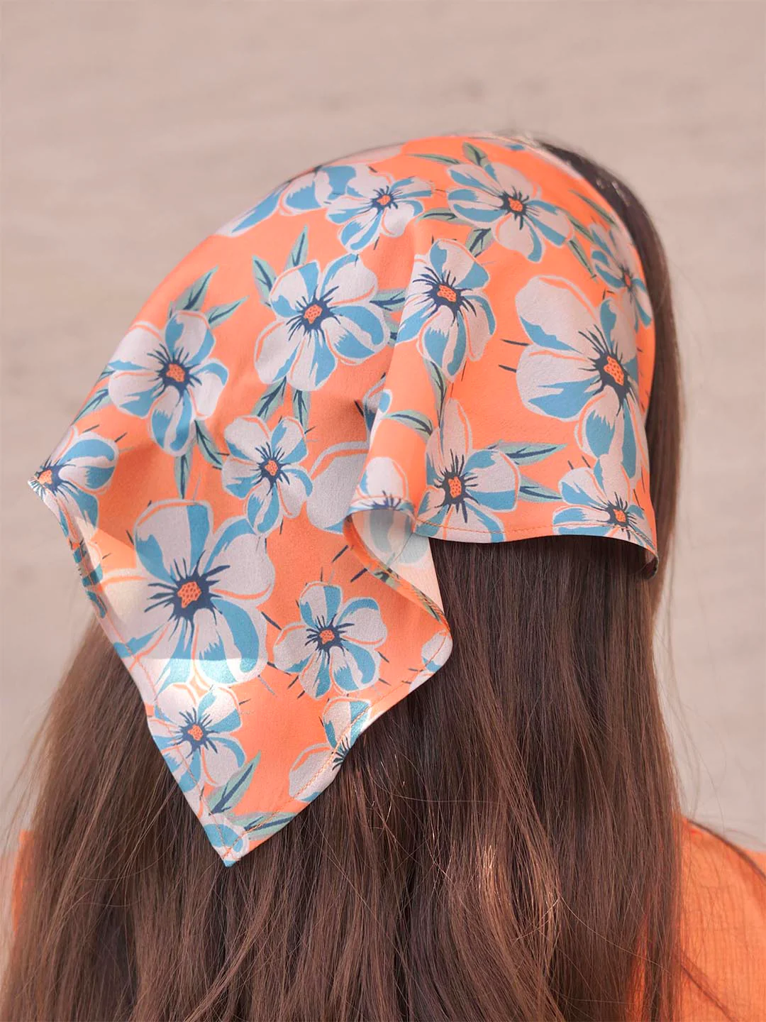 Orange Blossom Headscarf - Image 6