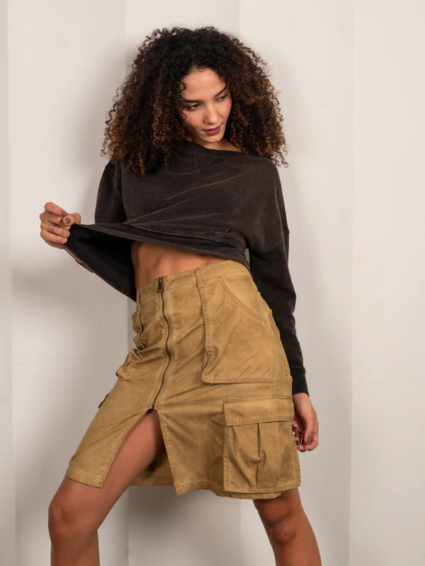 Women Oversized Garment Washed Sweatshirt - Image 5
