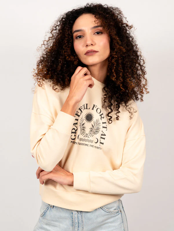 Women Oversized Motif Details Sweatshirt - Image 3