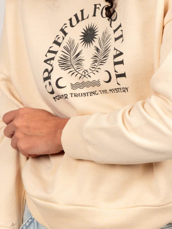 Women Oversized Motif Details Sweatshirt - Image 4
