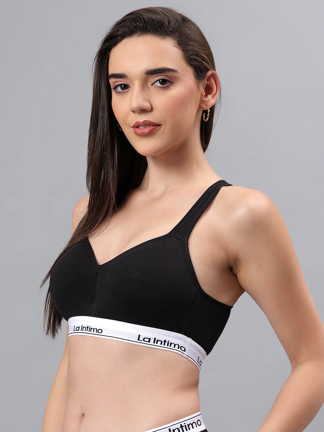 Padded Active Sports Cross Back Bra - Image 3