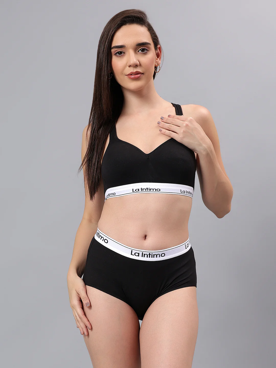 Padded Active Sports Cross Back Bra - Image 5