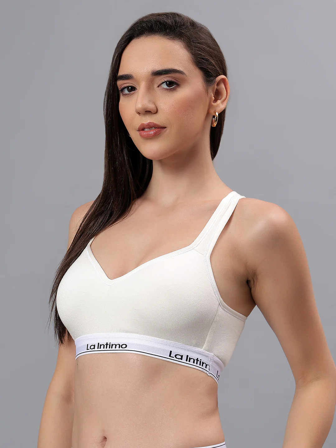 Padded Active Sports Cross Back Bra - Image 3
