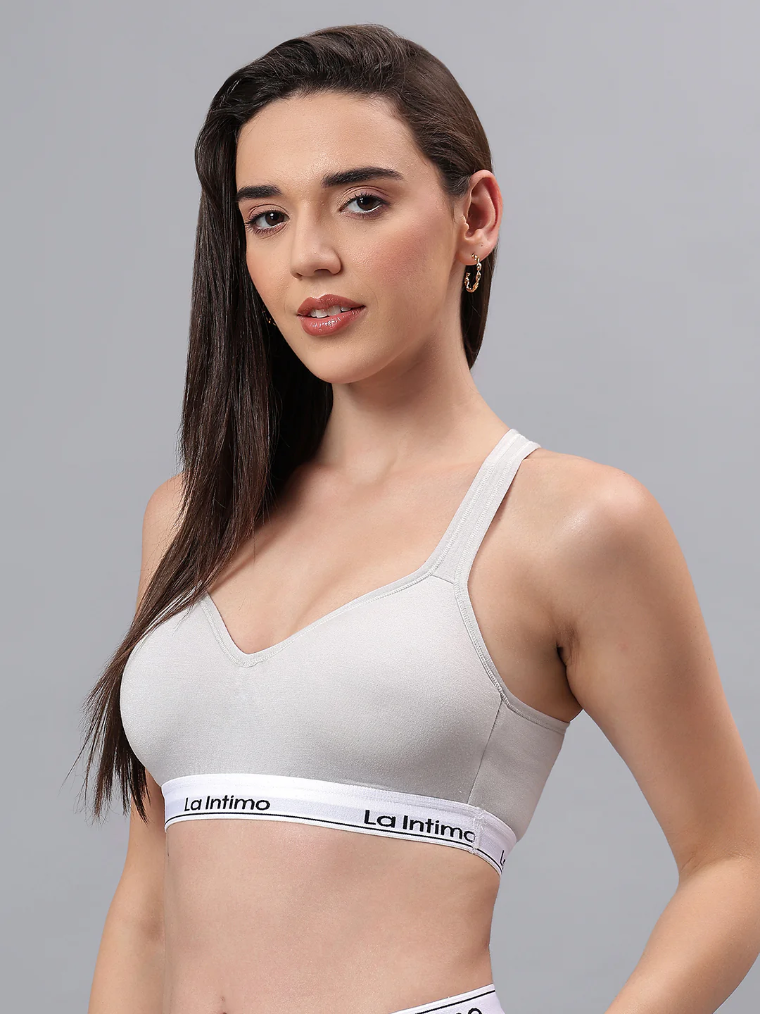 Padded Active Sports Cross Back Bra - Image 3