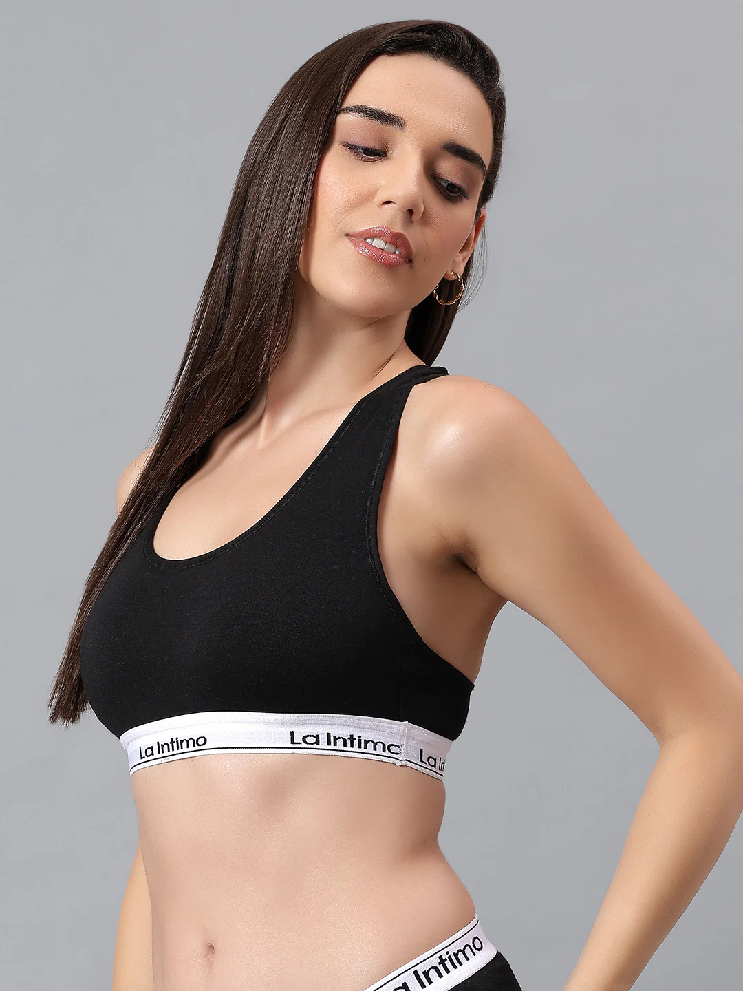 Padded Slip On Racerback Bra - Image 3