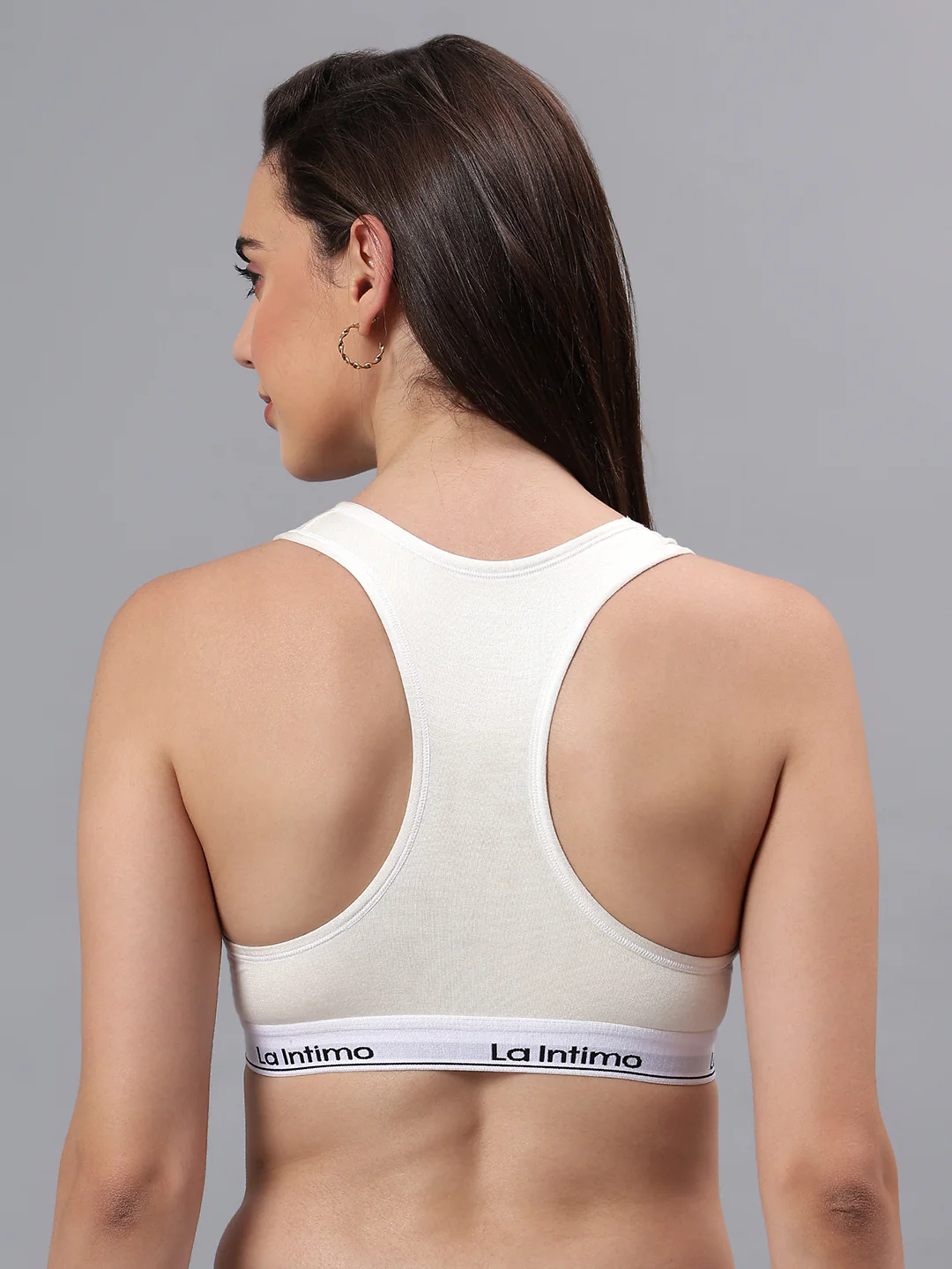 Padded Slip On Racerback Bra - Image 2