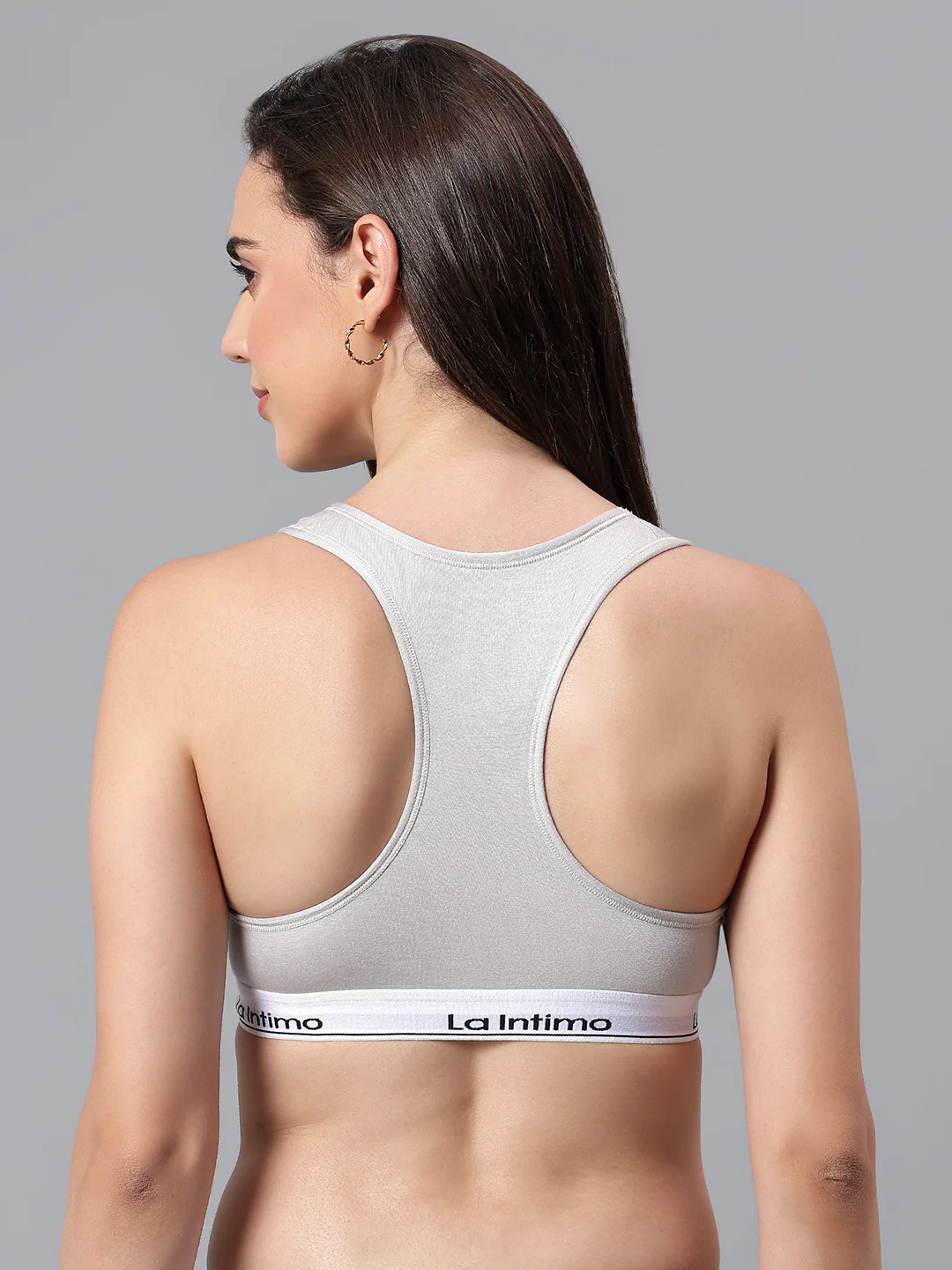 Padded Slip On Racerback Bra - Image 2