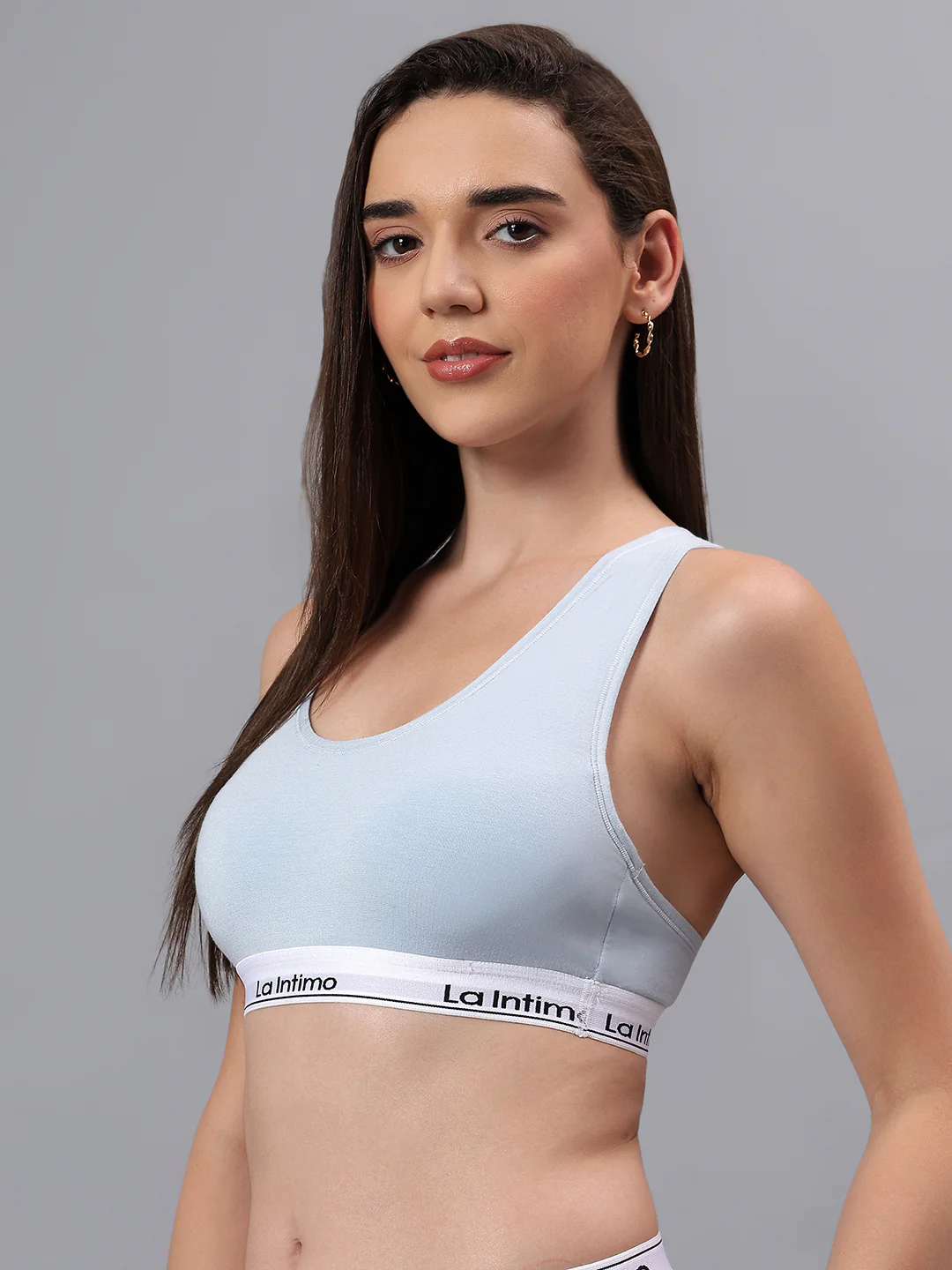 Padded Slip On Racerback Bra - Image 3