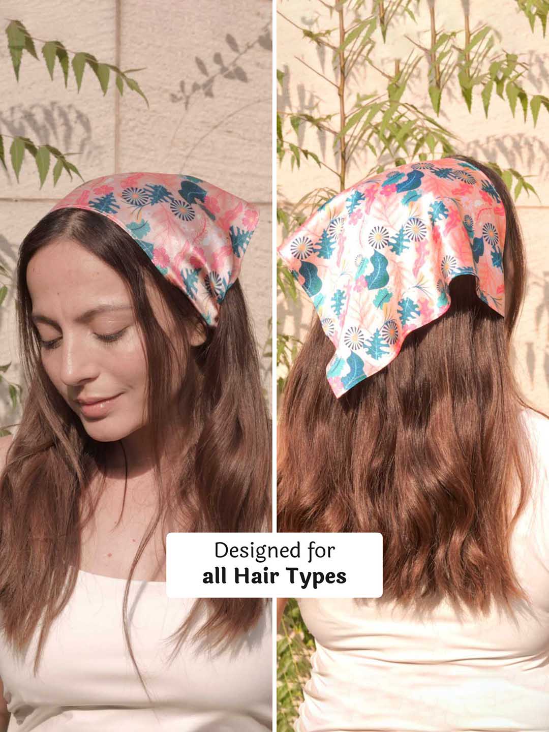 Peach Abstract Headscarf - Image 3